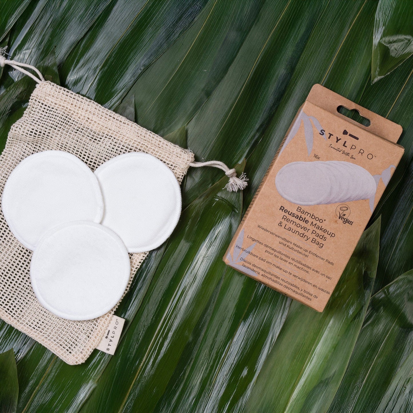 STYLPRO Bamboo Reusable Makeup Pads & Laundry Bag
