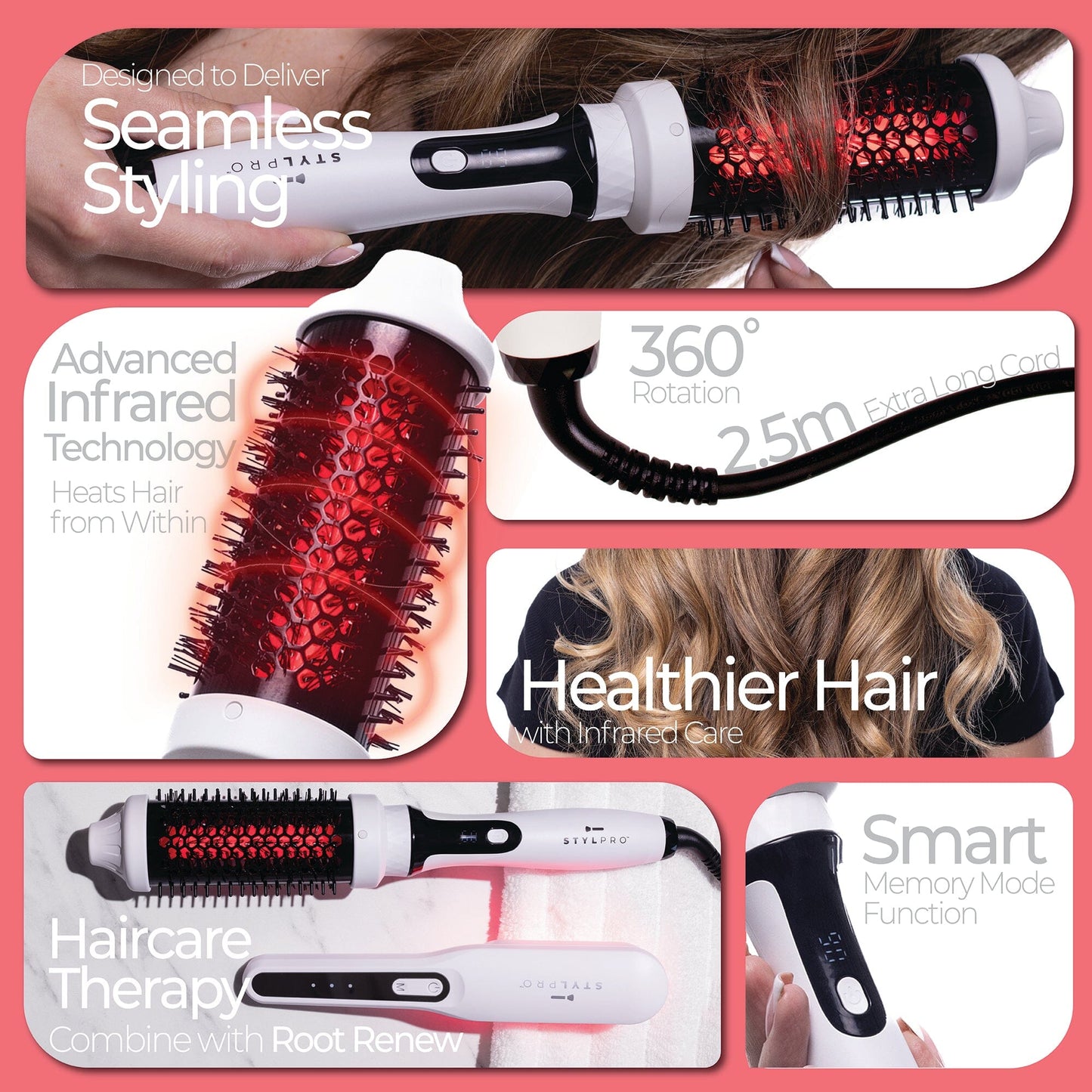 STYLPRO Red & Infrared Thermal Brush