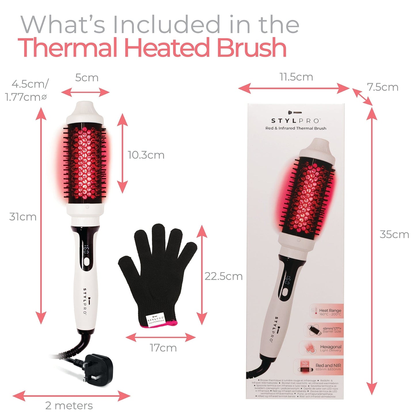 STYLPRO Red & Infrared Thermal Brush