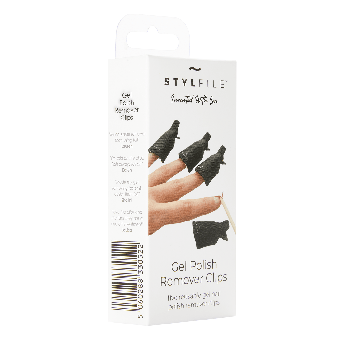 5 x STYLFILE Gel Nail Polish Remover Clips