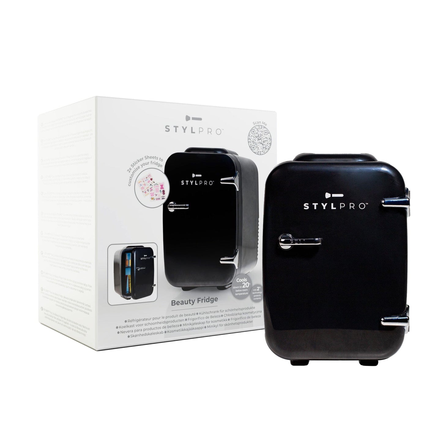STYLPRO Black & Silver Beauty Fridge