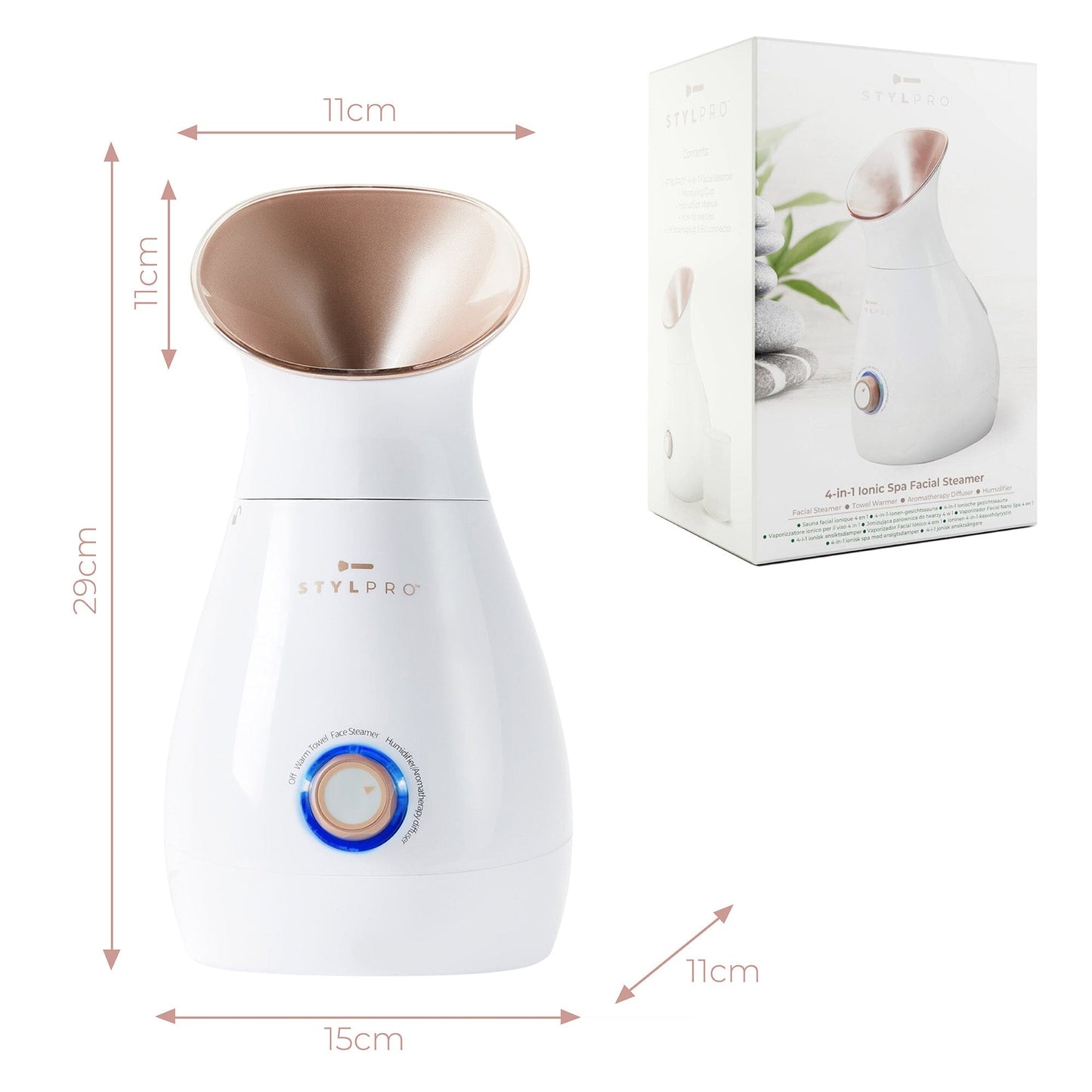 STYLPRO 4-in-1 Ionic Facial Steamer